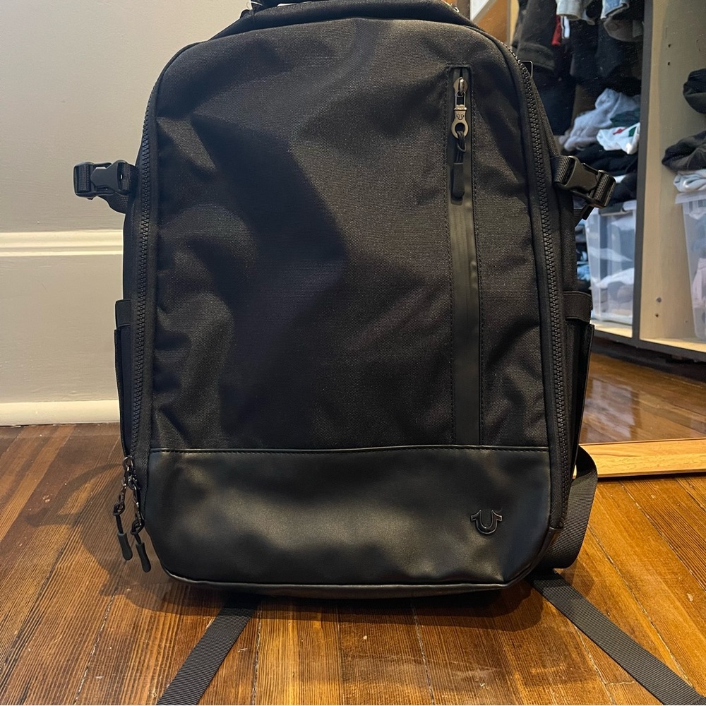 True Religion Black Men's Backpack